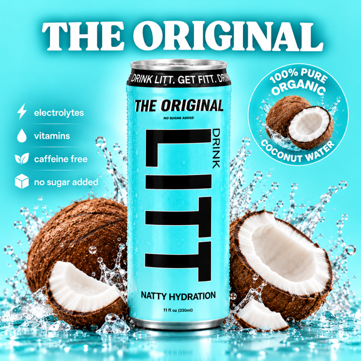 100% ORGANIC COCONUT