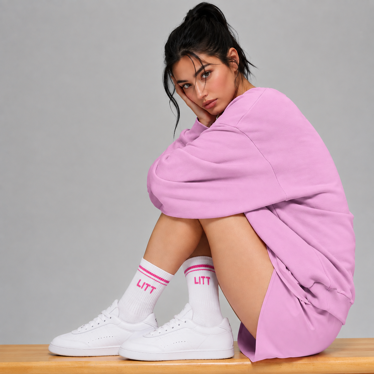 BERRY CHILL WHITE SOCKS