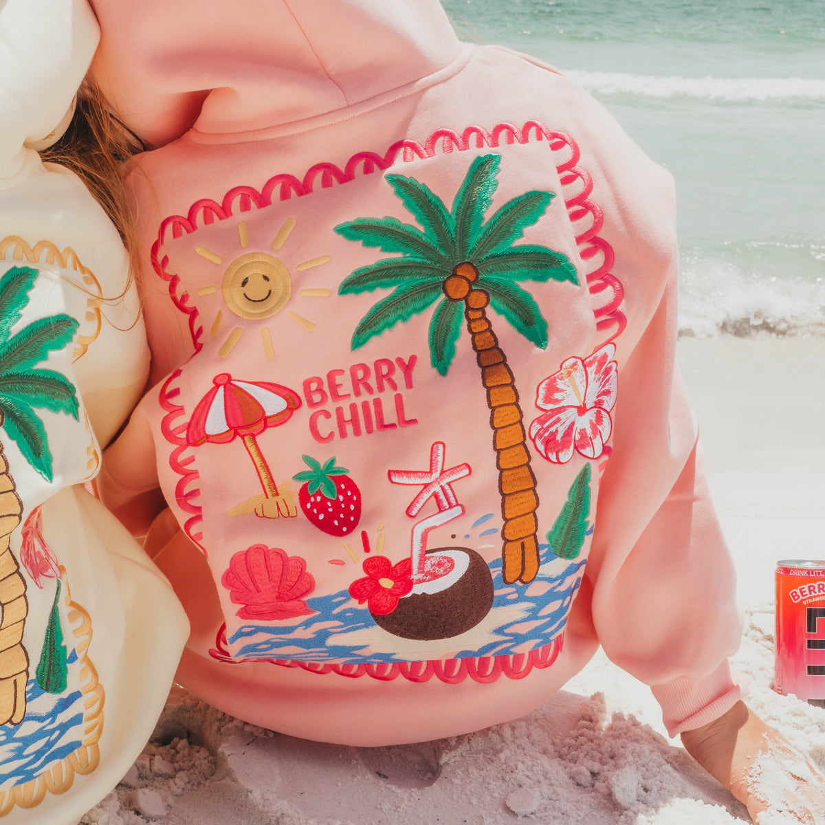 BERRY CHILL PINK HOODIE